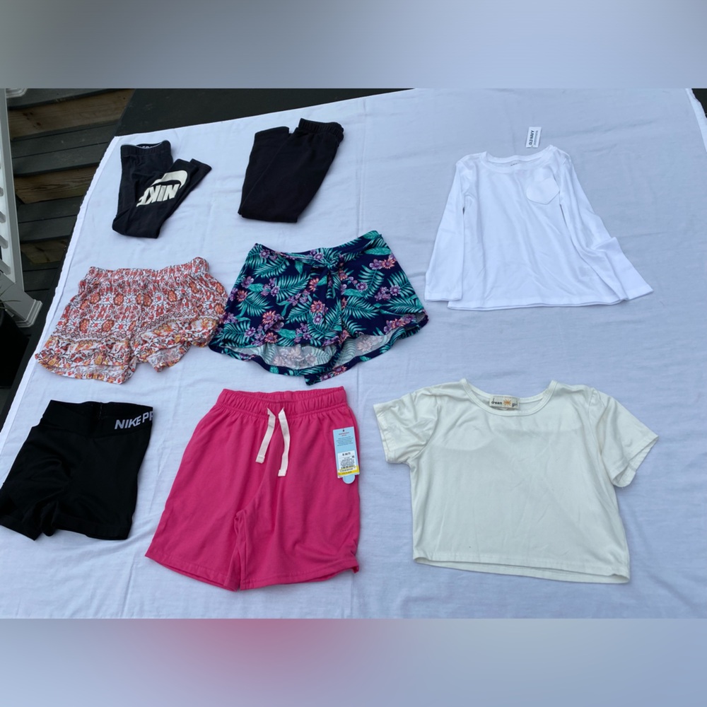 Nike Black and Pink Shorts Set Sizes 5,6 & 7 - Picture 1 of 9